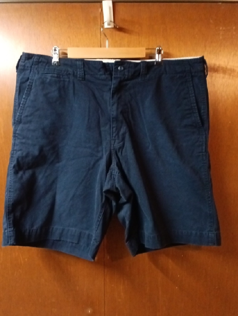 American Living Men's Flat Front Dark Navy Cotton Shorts